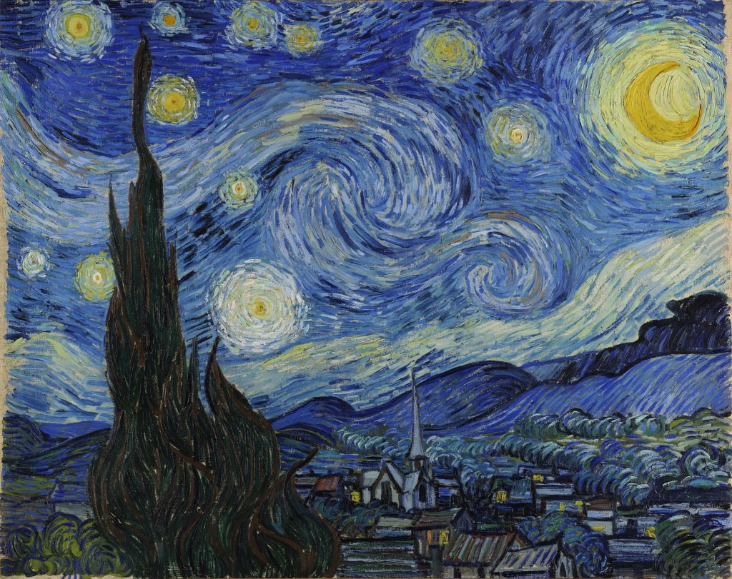 Sterrennacht, Vincent van Gogh, 1889
